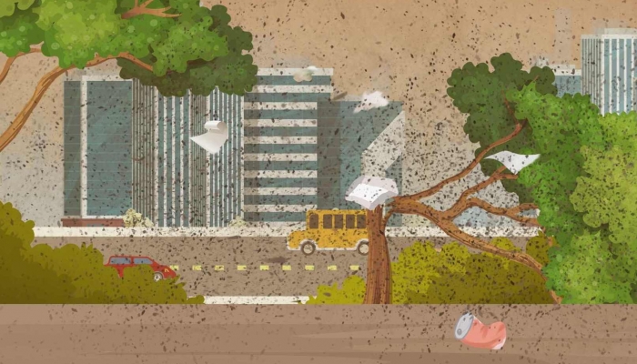 天津今天大风沙尘齐至最高温27℃ 夜间到明天白天还有沙尘天气