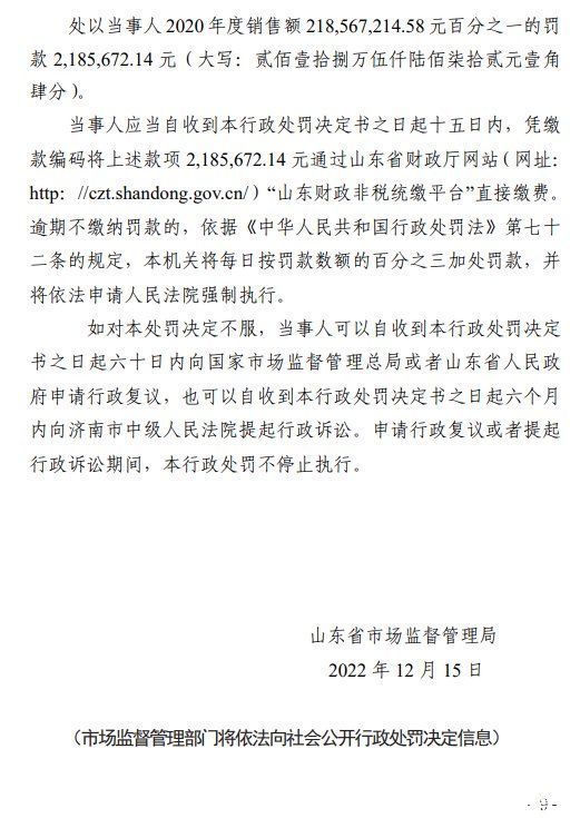 罚款218万余元!日照市水务集团供水有限公司乱用商场分配位置受处分 罚款218万余元!日照市水务集团供水有限公司乱用商场分配位置受处分