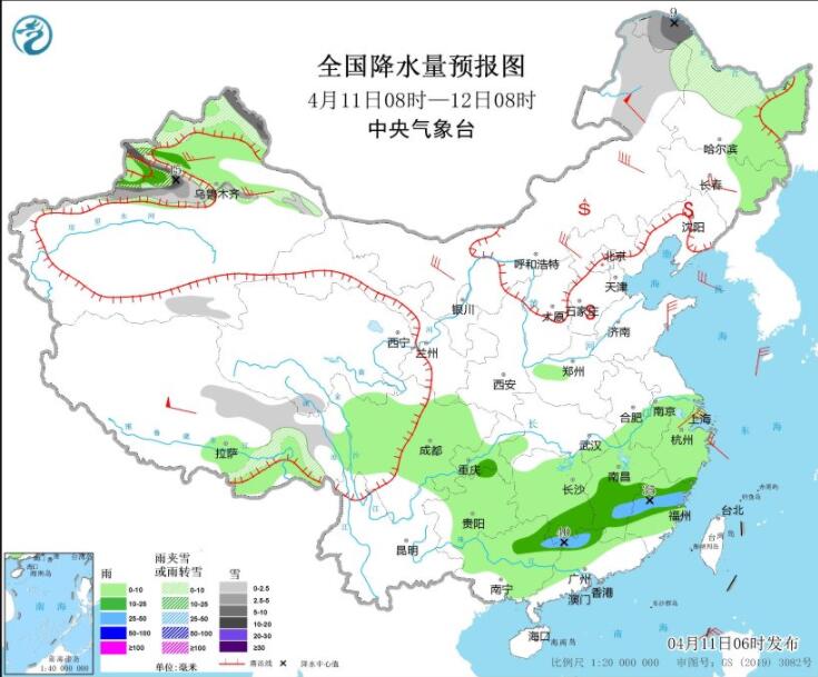 江苏上海等沙尘天气也来了 华南部分地区有明显降雨