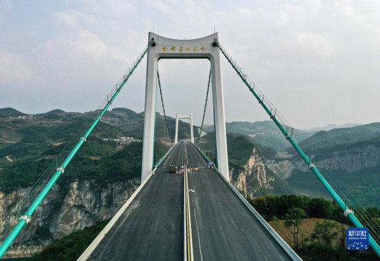 金烽乌江大桥主桥建造竣工 金烽乌江大桥主桥建造竣工
