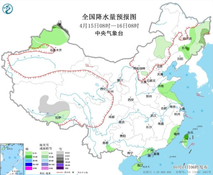 江南华南等有较强降雨伴强对流 西北华北东北等仍有沙尘