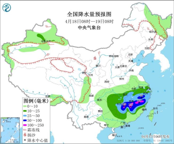 江南华南等较强降雨伴强对流 新冷空气将携大风沙尘来袭