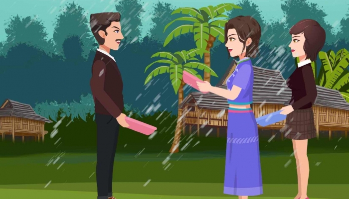 景洪泼水节女游客遭周围男性撕扯雨衣 当事女生:对泼水节有了阴影