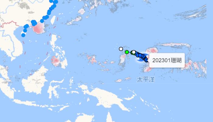 1号台风实时路径图最新消息发布 一号台风珊瑚最新路径走向图
