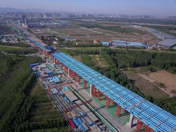 济南黄河大桥新桥气势雄伟,9月主桥将合龙 济南黄河大桥新桥气势雄伟,9月主桥将合龙