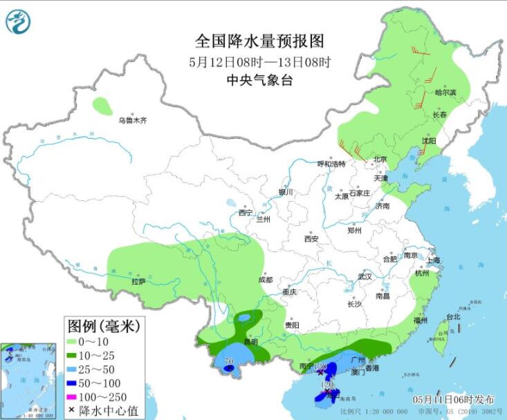 华南云南等局部暴雨大暴雨 华北北部有强对流天气来袭
