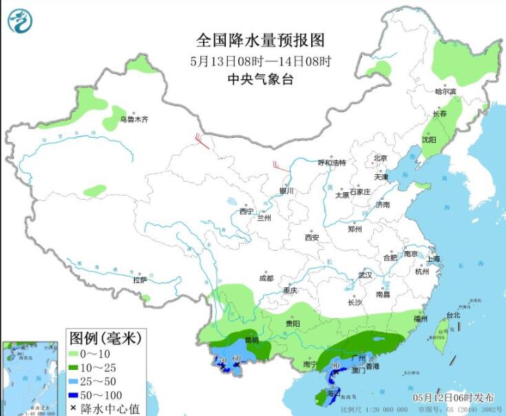华南局部仍有暴雨或大暴雨 华北东北等强对流天气活跃