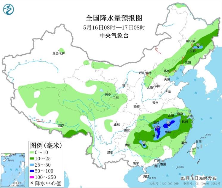东北华北部分地区现降雨伴强对流 江南华南等雨水又来袭