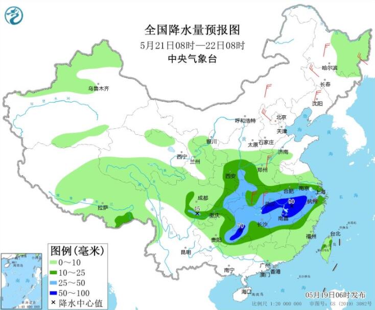 内蒙古西北华北等沙尘侵扰 西南华南等有较强降雨