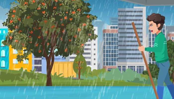 桂林遭遇极端特大暴雨袭击 雷电大风预警生效