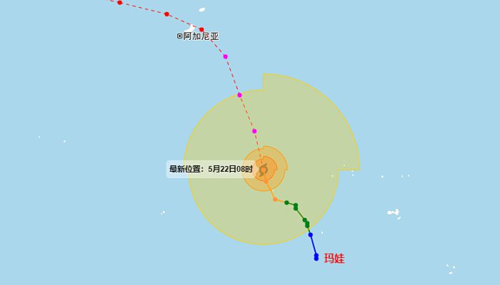 2023年2号台风最新消息路径图 台风玛娃最新路径实时图(持续更新)